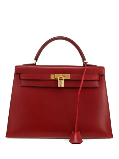 Pre-owned Hermes Kelly Box Leather Handbag