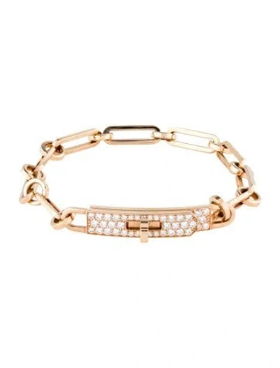 Pre-owned Hermes Kelly Chaine Bracelet, Small Model, 6" In Multi