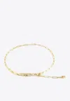 Hermes Kelly Chaine Lariat Pm Necklace In Yellow Gold And Diamonds In Gold