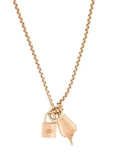 Pre-owned Hermes Kelly Clochette Long Necklace, Medium Model, 41.5" In Multicolor