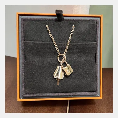 Pre-owned Hermes Kelly Clochette Rose Gold Necklace / Bracelet / Long Chain