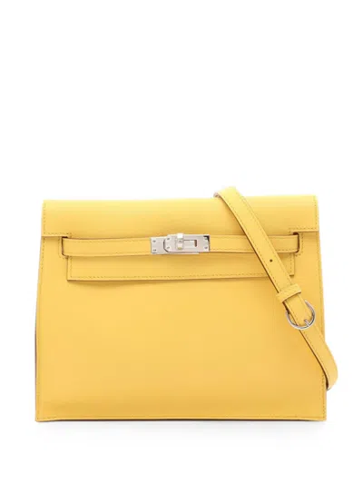 Pre-owned Hermes Kelly Dance 2 Shoulder Bag In Yellow