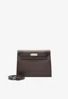Hermes Kelly Danse In Rouge Sellier Evercolor With Palladium Hardware In Brown