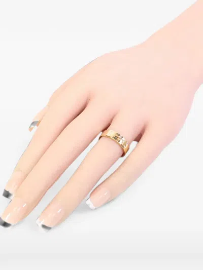 Pre-owned Hermes Kelly Diamond Ring In 金色