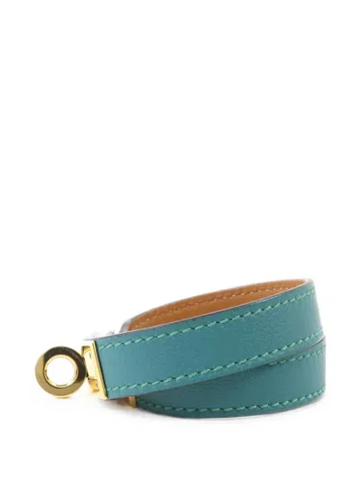 Pre-owned Hermes Kelly Double Tour Bracelet In Gold