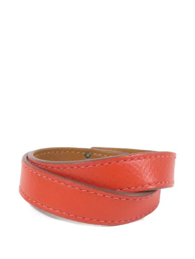 Pre-owned Hermes Kelly Double Tour Bracelet In Pink