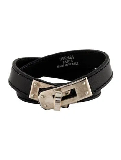 Pre-owned Hermes Kelly Double Tour Leather Bracelet In Multi