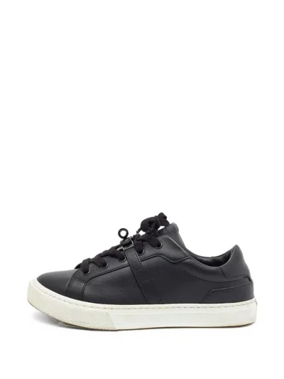 Pre-owned Hermes Kelly Lock Strap Sneakers In Black