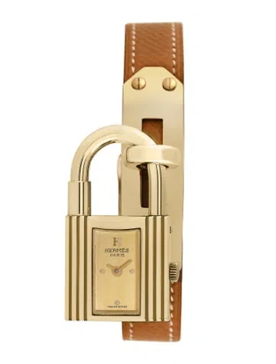 Pre-owned Hermes Kelly Lock Watch In Multi