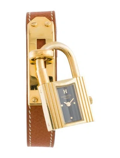 Pre-owned Hermes Kelly Lock Watch In Multi