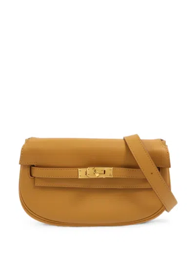 Pre-owned Hermes Kelly Moove Cross Body Bag In Brown