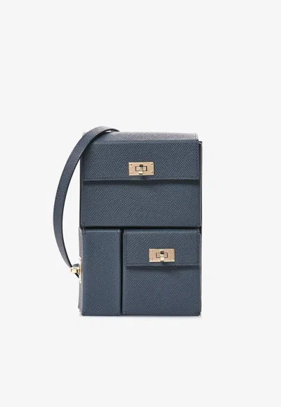 Pre-owned Hermes Kelly Multipocket To Go Pouch In Gris Misty Epsom With Permabrass Hardware In Gray
