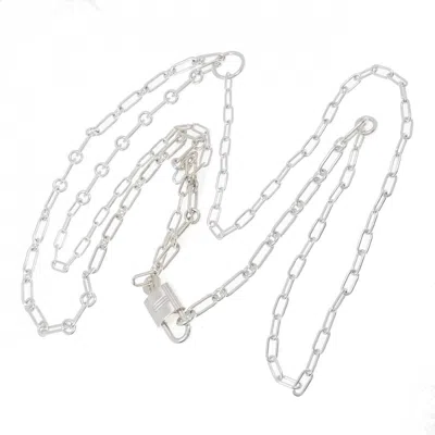 Pre-owned Hermes Kelly Necklace Jewelry () In Silver
