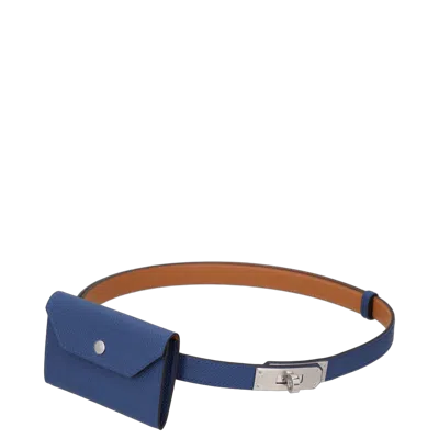 Hermes Hermès Kelly Pocket Belt In Blue