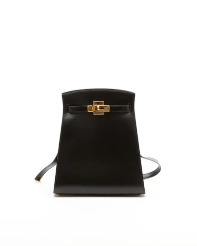 Pre-owned Hermes Hermès Kelly Sports Pm Box Bag In Black