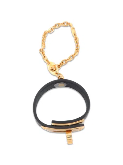 Pre-owned Hermes Kelly Turn-lock Glove Holder In Gold