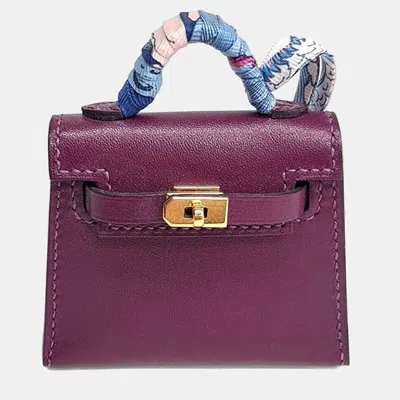 Pre-owned Hermes Hermès Kelly Twilly Bag Charm (z) In Brown