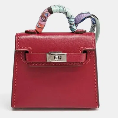 Pre-owned Hermes Hermès Kelly Twilly Red/multicolor Bag Charm (z)