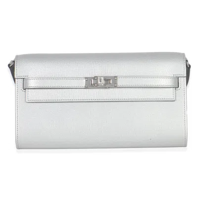 Hermes Hermès Kelly Wallet In Silver