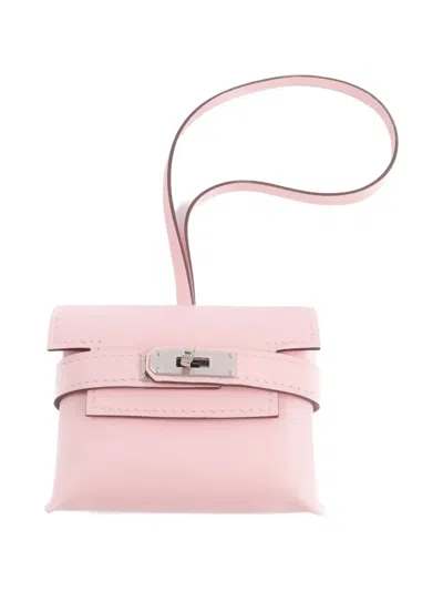 Pre-owned Hermes Kellyfestival Bag Charm In Pink