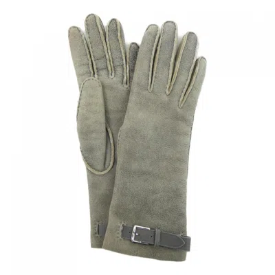 Pre-owned Hermes Khaki Warm Gloves ()