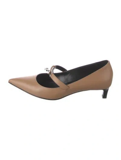Pre-owned Hermes Kiara 40 H Logo Pumps In Black/neutrals
