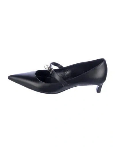 Pre-owned Hermes Kiara 40 Leather Pumps In Blue