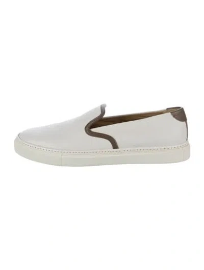 Pre-owned Hermes Kick Sneakers In White