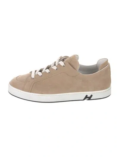 Pre-owned Hermes Kid Sneakers In Neutrals