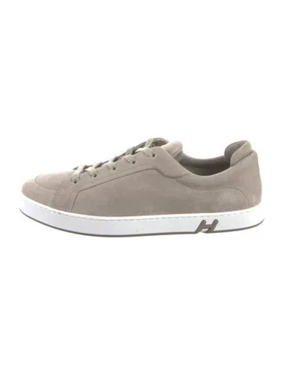 Pre-owned Hermes Kid Sneakers In White