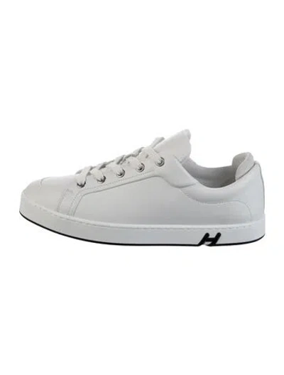 Pre-owned Hermes Kid Sneakers In White