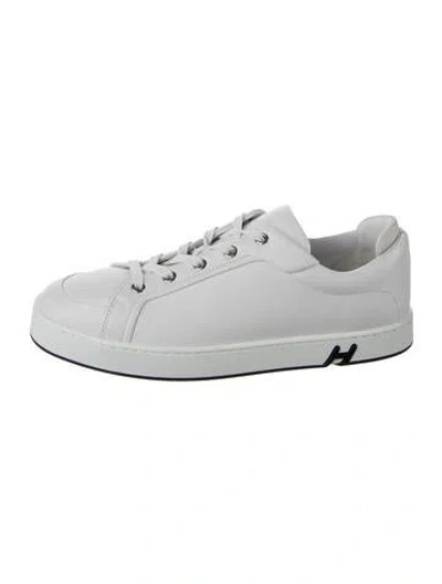 Pre-owned Hermes Kid Sneakers In White