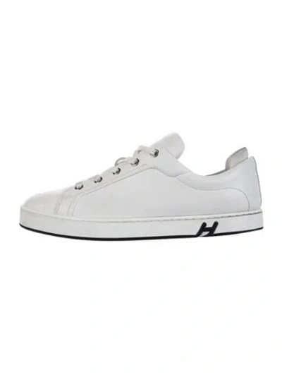 Pre-owned Hermes Kid Sneakers In White
