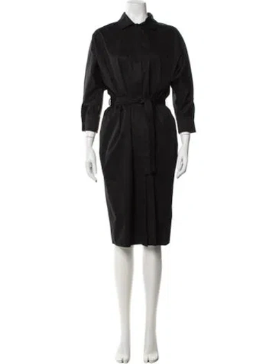 Pre-owned Hermes Knee-length Dress In Black