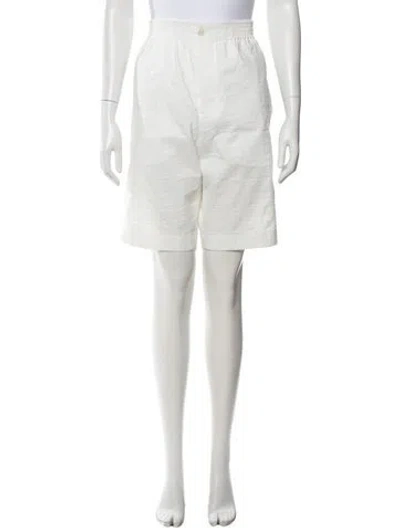 Pre-owned Hermes Knee-length Shorts W/ Tags In White