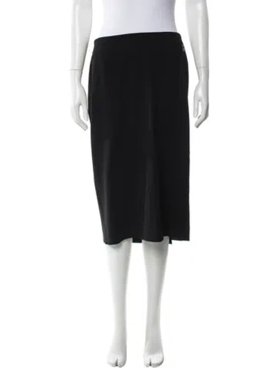 Pre-owned Hermes Knee-length Skirt In Black