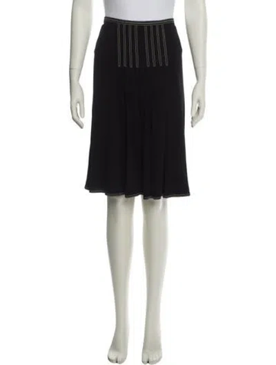 Pre-owned Hermes Knee-length Skirt In Black