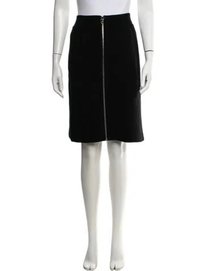 Pre-owned Hermes Knee-length Skirt In Black