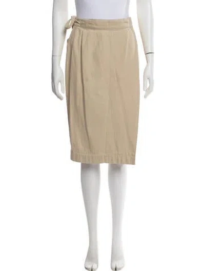 Pre-owned Hermes Knee-length Skirt In Blue