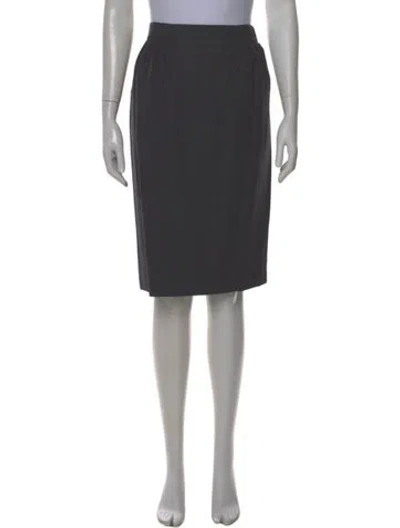 Pre-owned Hermes Knee-length Skirt In Gray