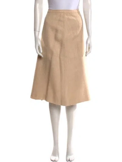 Pre-owned Hermes Knee-length Skirt In Neutral