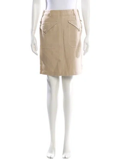 Pre-owned Hermes Knee-length Skirt In Neutral