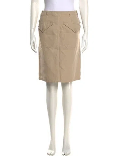 Pre-owned Hermes Knee-length Skirt In Neutral