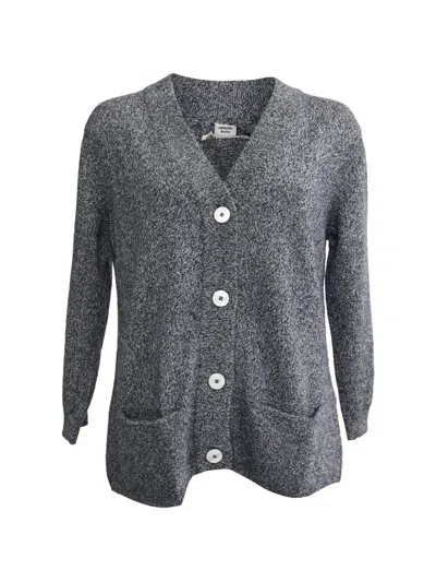 Pre-owned Hermes Knitted Buttoned Cardigan In Grey