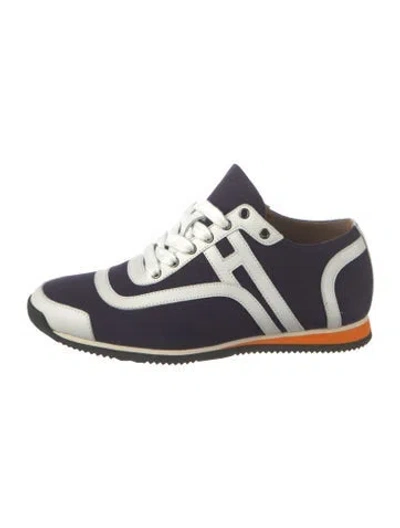 Pre-owned Hermes Kool Athletic Sneakers In Blue