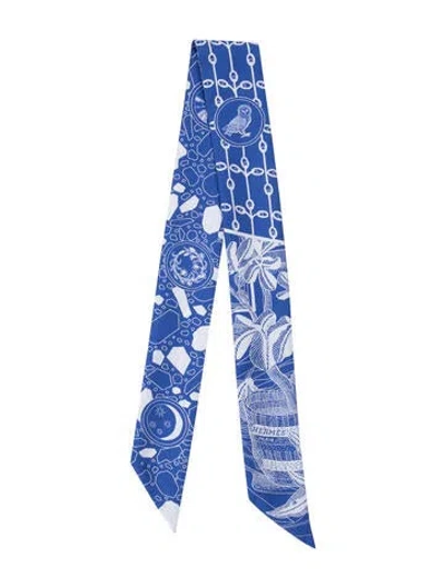 Pre-owned Hermes La Danse Amazones Silk Twilly Scarf In Multi