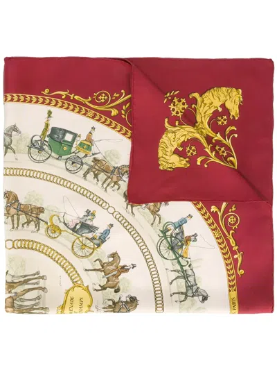 Pre-owned Hermes La Promenade De Longchamps Scarf In Multicolour