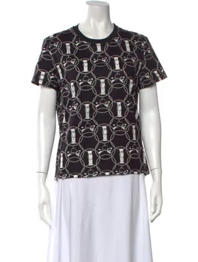 Pre-owned Hermes La Promenade Du Matin Graphic Print T-shirt In Black
