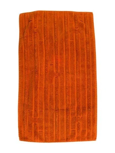 Pre-owned Hermes Labyrinthe Hande Towel In Orange