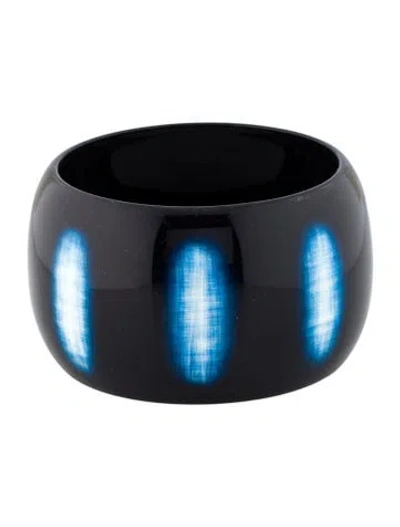Pre-owned Hermes Lacquer Komo Bangle, 8" In Multi